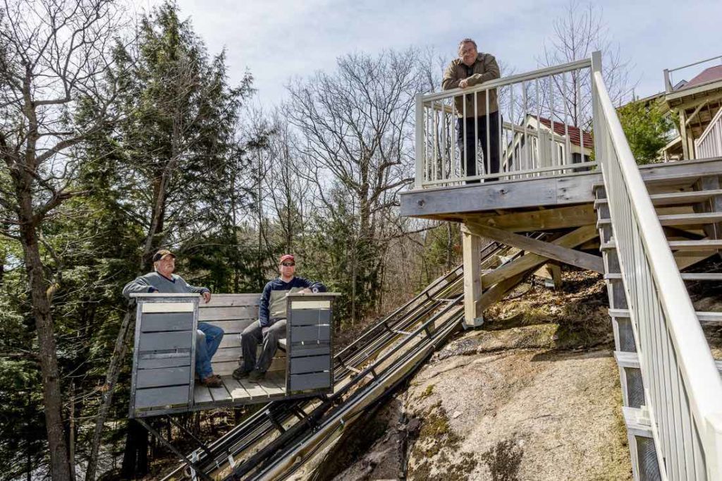 Cottage Lifts elevation solutions owner on deck